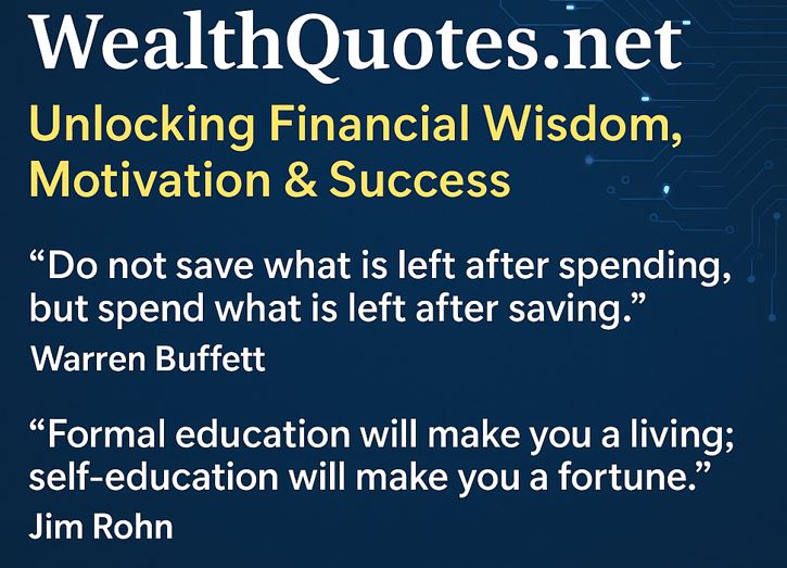 Discover daily financial wisdom and motivation with WealthQuotes.net